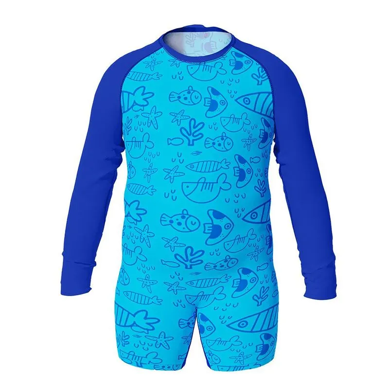 Macaquinho manga longa baby dry smart esporte Mormaii Azul G