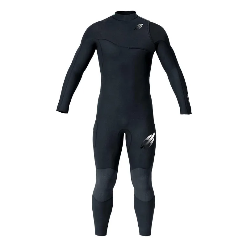 Long john manga longa utopia system 2mm masculino flexxxa pro surf Mormaii Preto-cinza-claro G
