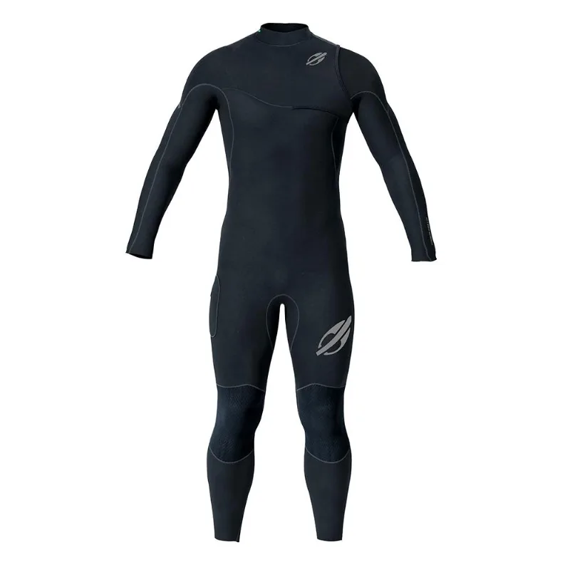Long john manga longa utopia system 2mm masculino flexxxa pro surf Mormaii Preto-cinza S.M