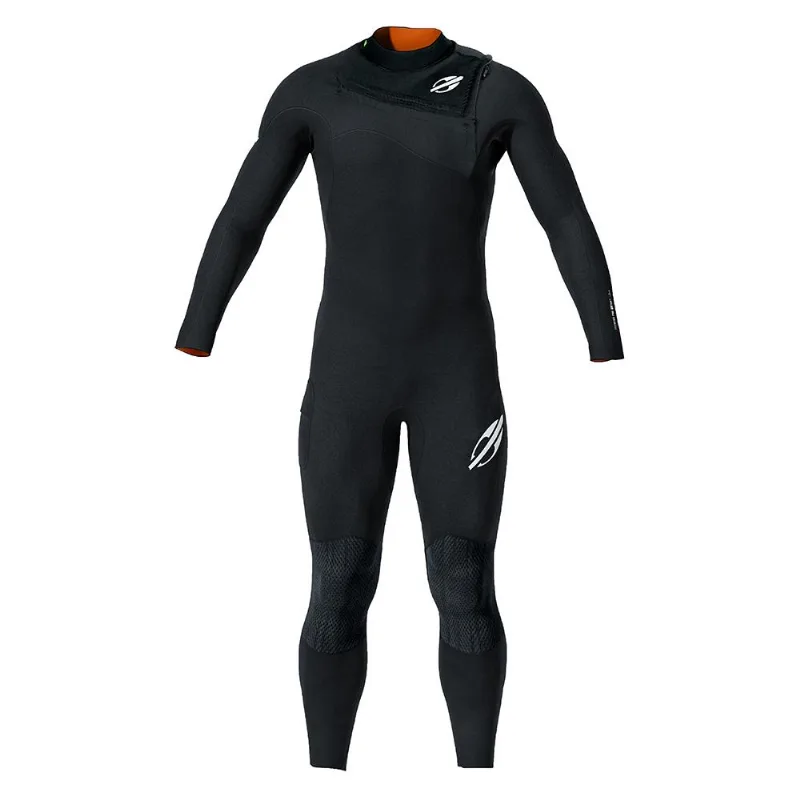 Long john manga longa chestzip 1mm masculino flexxxa pro surf Mormaii Preto MG
