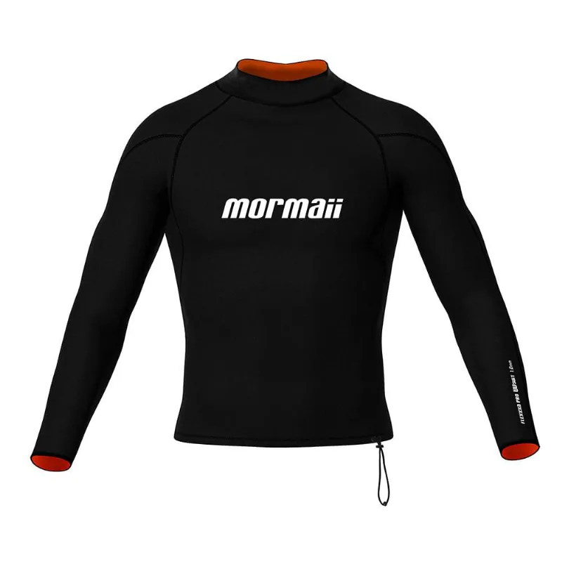 Jaqueta manga longa 1mm masculino flexxxa pro uv-suit surf Mormaii Preto G