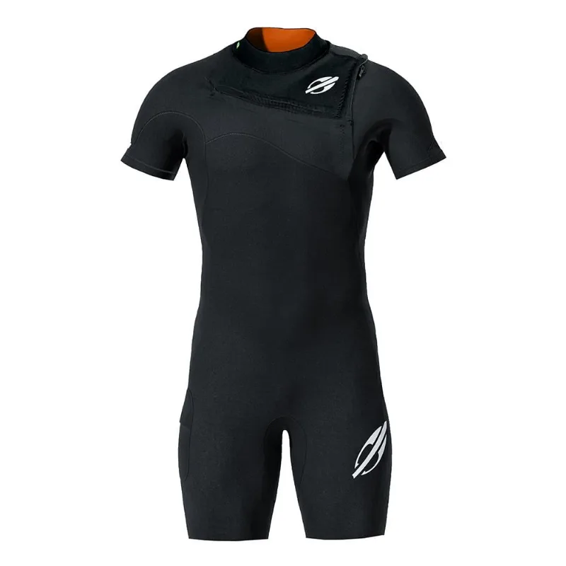 Short john manga curta chestzip 1mm masculino flexxxa pro surf Mormaii Preto XGG