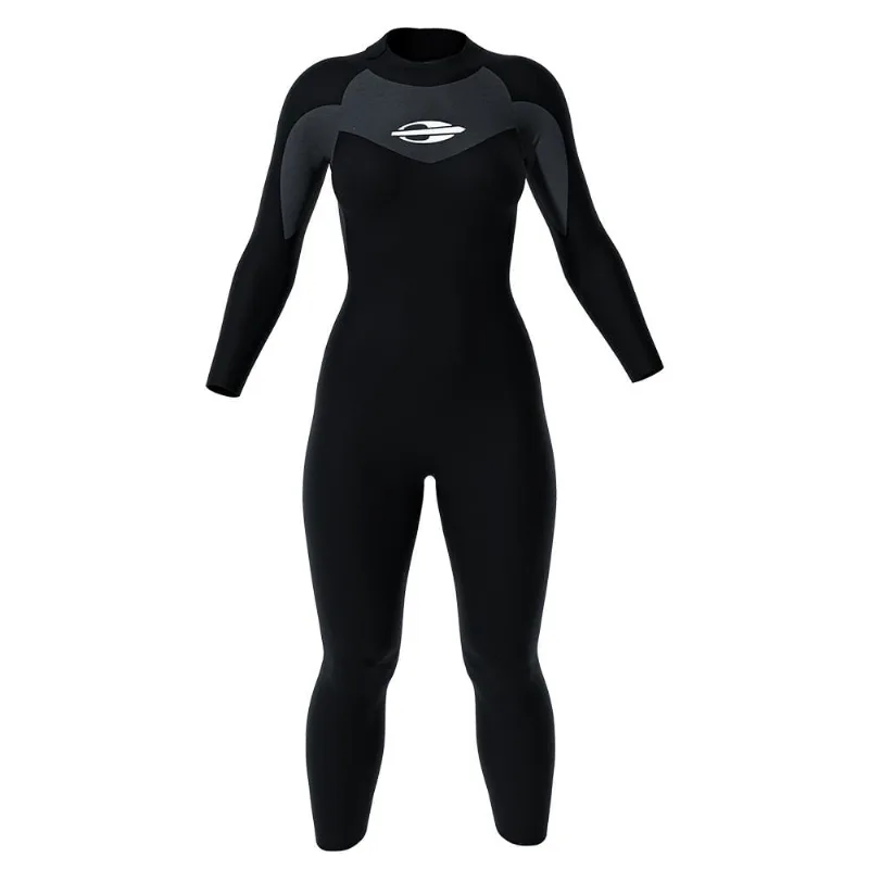 Long john manga longa backzip 3-2mm feminino triathlon natacao Mormaii P
