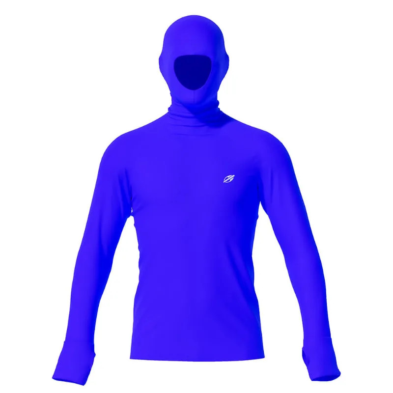 Camiseta manga longa com capuz masculino kite division esporte Mormaii Azul PP
