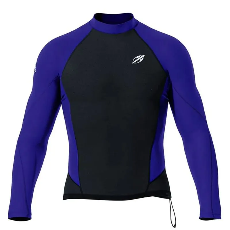 Camiseta Manga Longa Neolycra Masculino Mormaii GG / Preto Azul