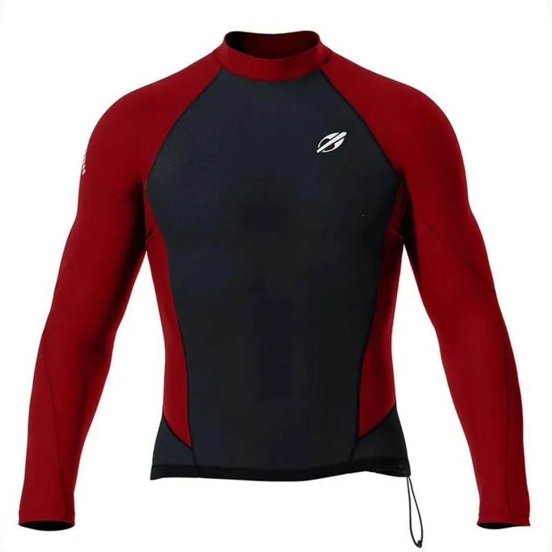 Camiseta Manga Longa Neolycra Masculino Mormaii M / Preto Vermelho