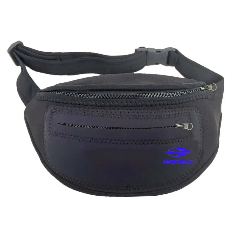 Pochete de policloropreno com 2 zipers Mormaii Preto-azul