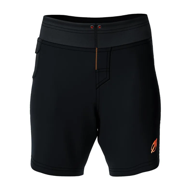 Boardshort longo masculino flexxxa Mormaii Preto-laranja XGG
