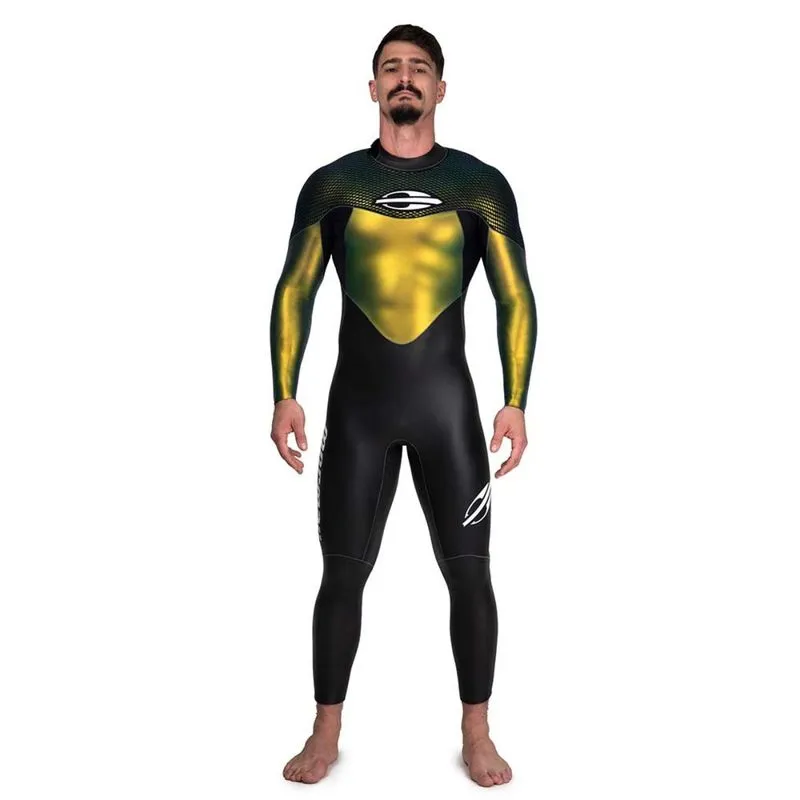 Long John Manga Longa 5-3-1MM Masculino Chameleon Mormaii GG / Preto Verde