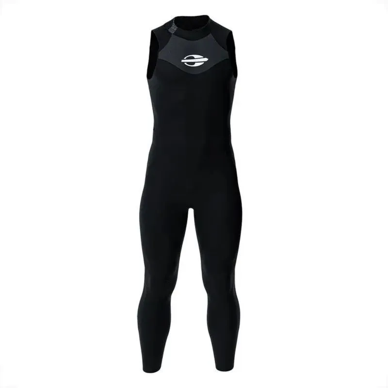 Long John Natação Triathlon Backzip 3-2mm Roupa de Borracha Masculino Mormaii XGG / Preto