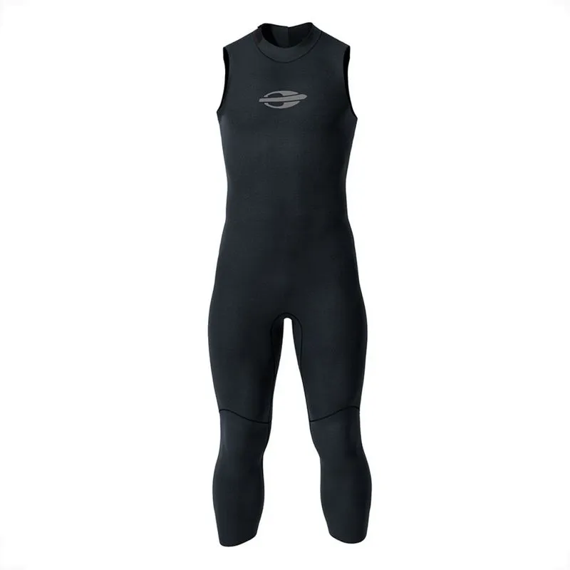 Long John Sem Manga Mormaii Backzip 2mm Masculino Natação Triathlon MG / Preto