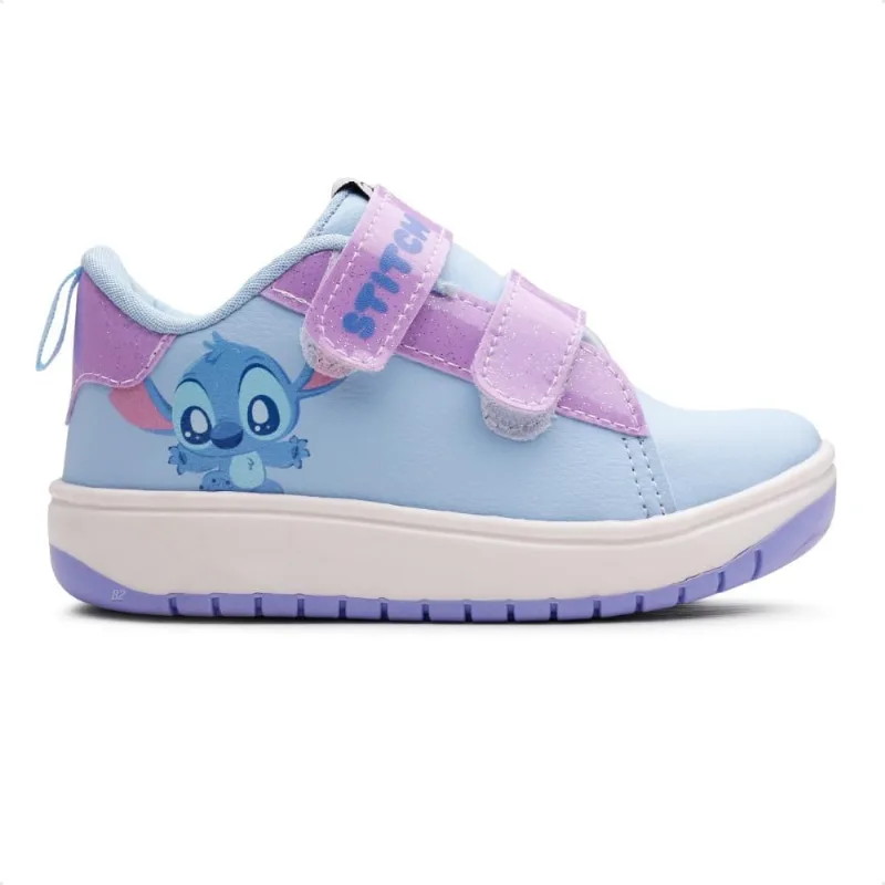 Tênis Disney Casual Stitch Infantil Sem Cadarço 26 / Azul / Lilas