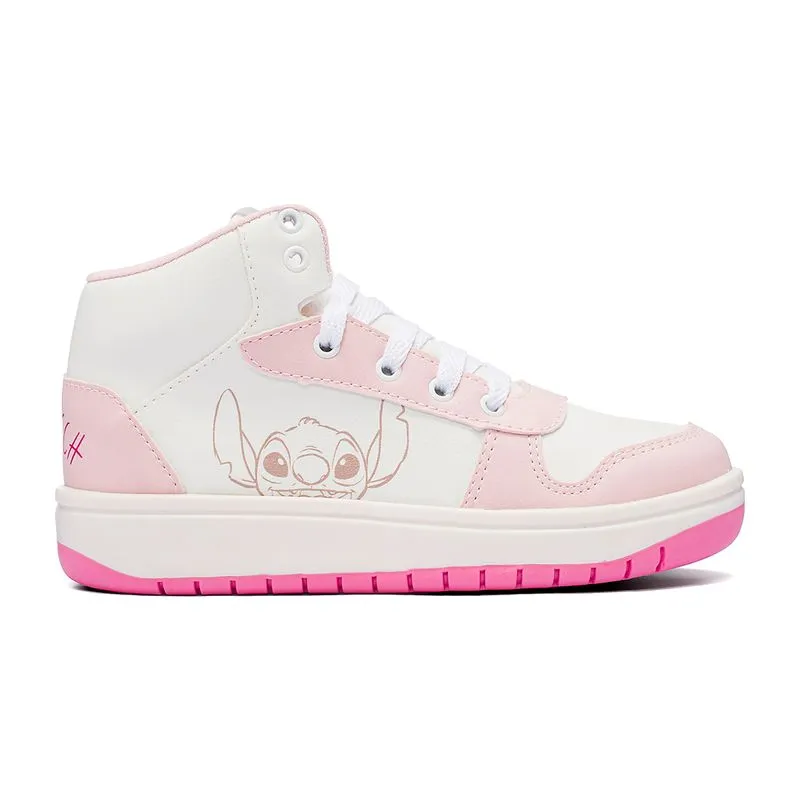 Tênis Dyan Cano Alto Stitch Branco Infantil 28