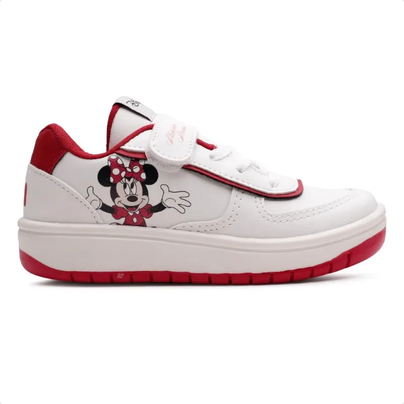 Tênis Casual Infantil Juvenil Calce Fácil 31 / Branco / Vermelho