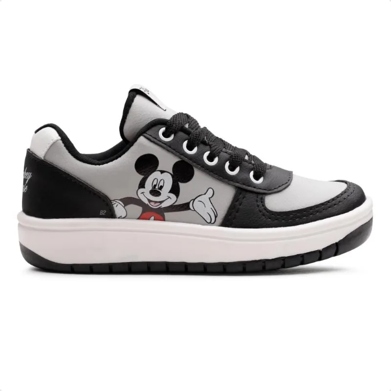 Tênis Casual Infantil Juvenil Calce Fácil 29 / Cinza / Preto