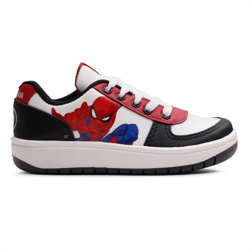 Tênis Marvel Homem Aranha Juvenil 29 / Preto / Branco