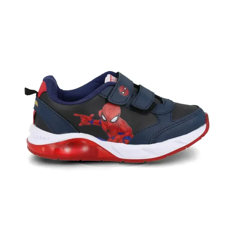 Tênis Infantil Dyan Marvel Homem-Aranha Led Preto 31