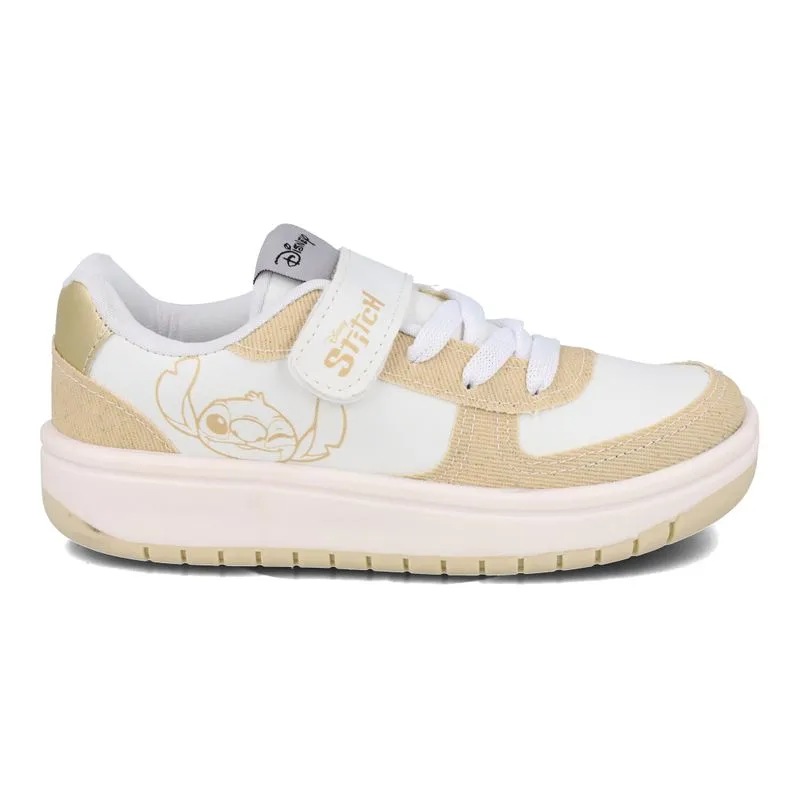 Tênis Dyan Infantil Menina Bege Dourado Casual 35