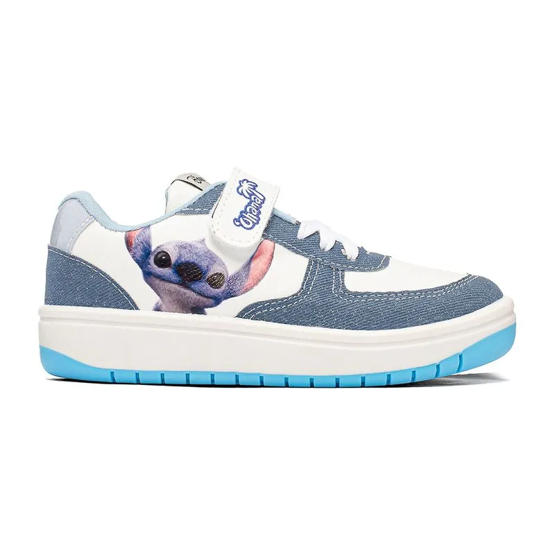 Tênis Dyan Stitch Infantil Branco Jeans 35