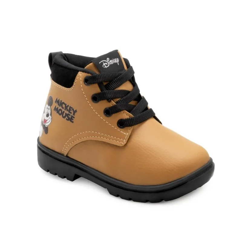 Bota Coturno Disney CP Infantil DS26-DMY06DY 21 / Caramelo/Preto