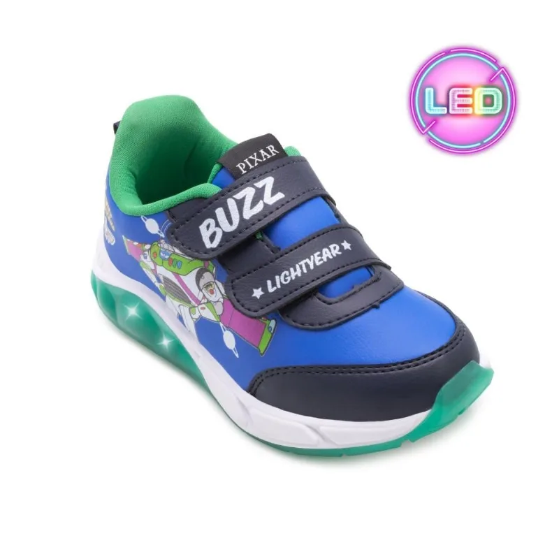 Tênis Led Disney MV Infantil DN26-DTS12DY 30 / Marinho/Verde