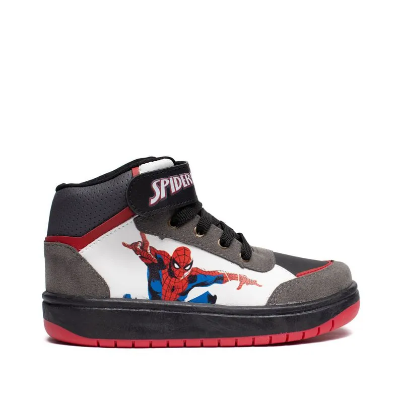 Tênis Infantil Marvel Homem Aranha Ilustração Cinza/Branco - 31