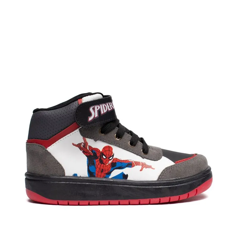 Tênis Infantil Marvel Homem Aranha Ilustração Cinza/Branco - 32