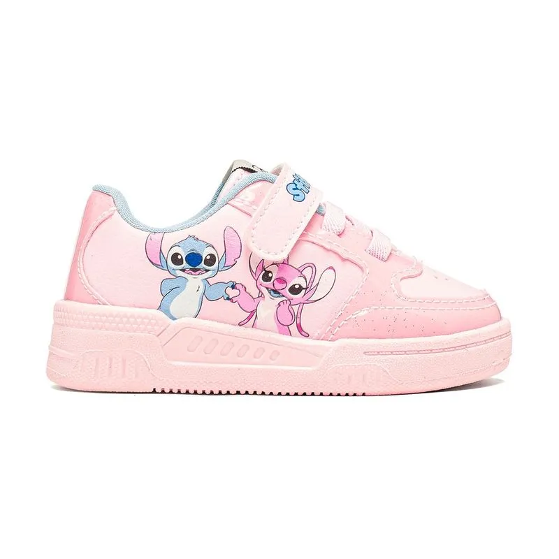 Tênis Dyan Stitch Infantil Rosa 24