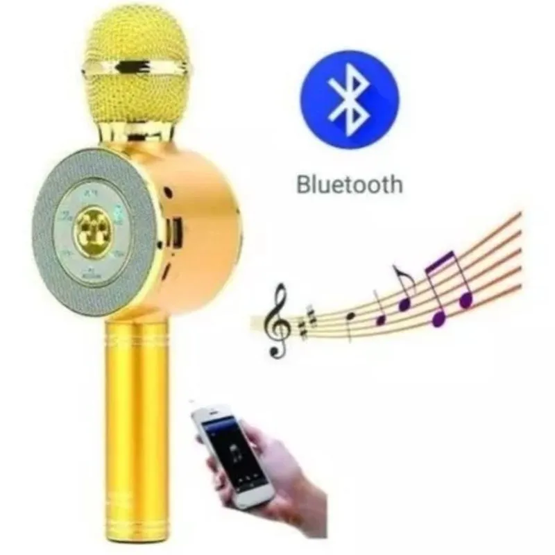 Microfone Bluetooth Sem Fio Karaokê Tomate