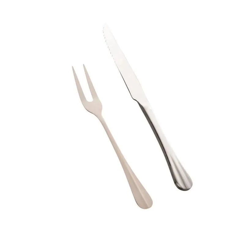 Garfo E Faca Para Assado Inox Positano - Rojemac