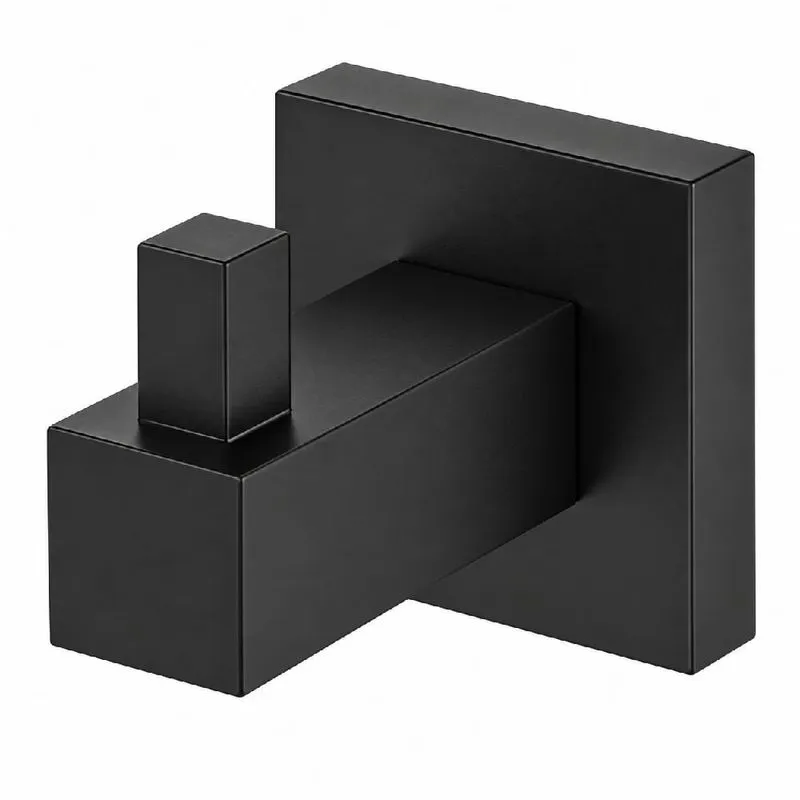 Cabide Simples De Parede Preto 2060qpr Jiwi Eb-2060qpr Econometal