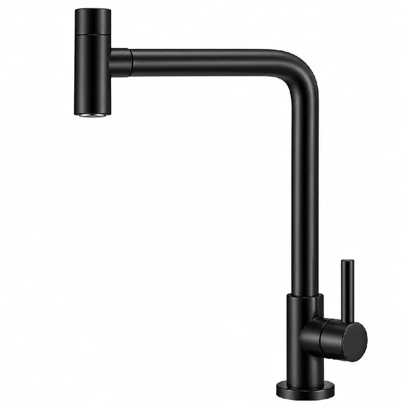 Torneira Para Cozinha De Mesa Com Bica Móvel Preto Fosco 1167A05 - EC-1167-A05-CR - Econometal Econometal