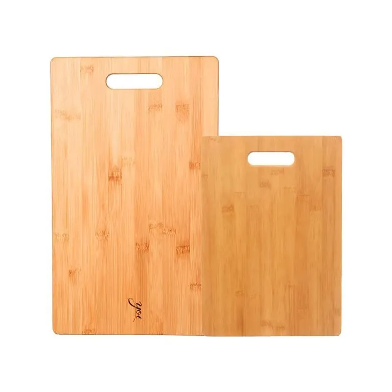 Kit 2 Tábua De Corte Bambu Square 40cm E 27cm - Yoi