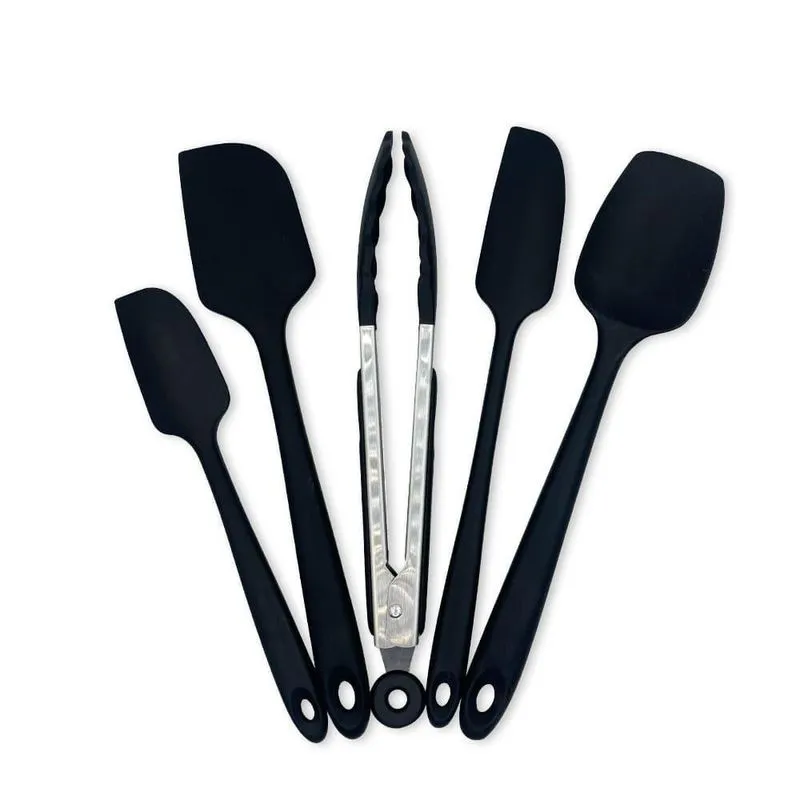 Conjunto De Espátulas E Pegador Em Silicone Unyhome 5 Peças