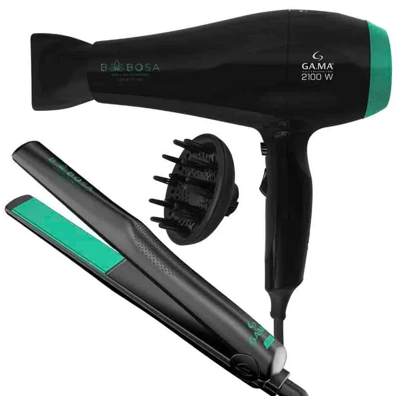 Kit Prancha e Secador de Cabelo Babosa 220V