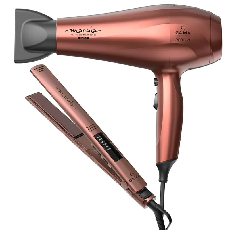 Kit Secador e Prancha GA.MA Marula Bivolt Bivolt