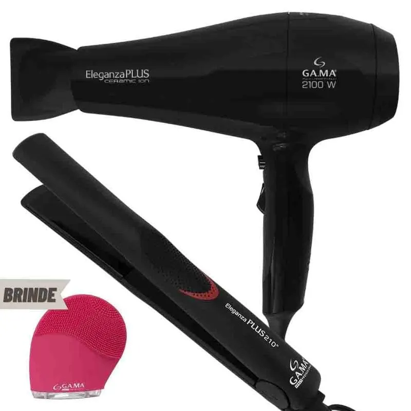 Kit Prancha E Secador De Cabelo Eleganza Plus + Brinde 127V 127V
