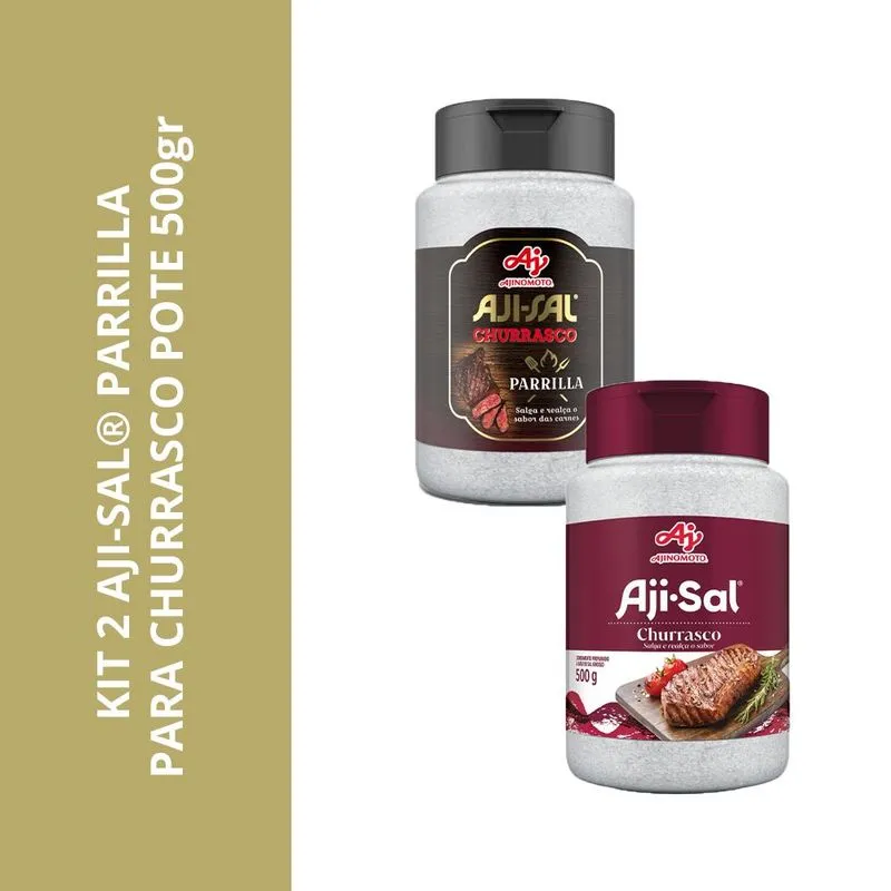 Kit 2 Aji-sal Parrilla Para Churrasco Pote 500gr
