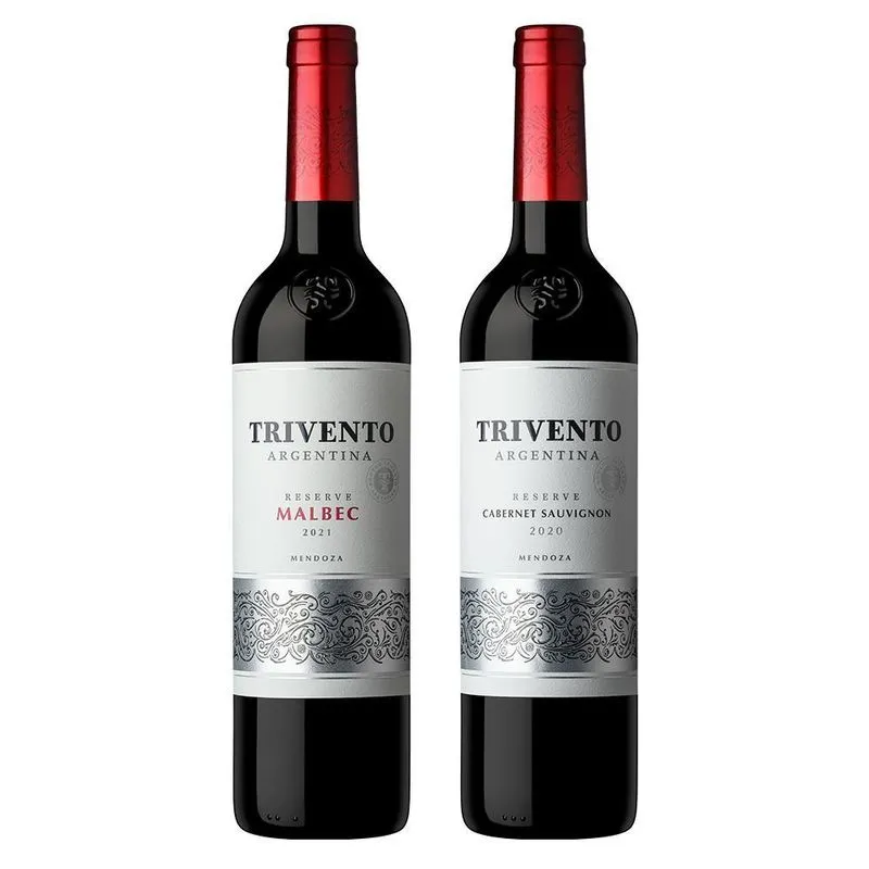 Kit Vinho Argentino Trivento Tintos - 2 Garrafas