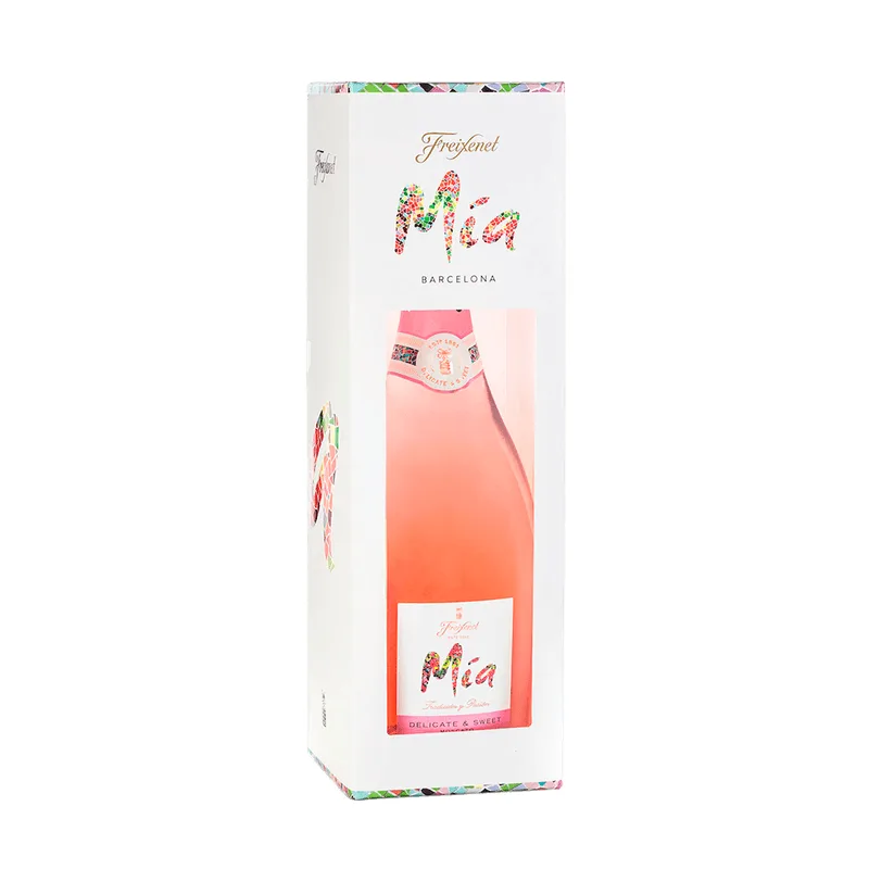 Espumante Mía Moscato Pink Doce 750ml Com Embalagem Exclusiva Freixenet Mia