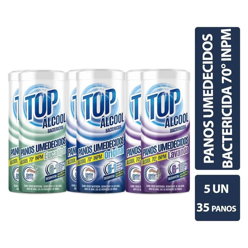 Kit Panos Umedecido Top Lavanda + Eucalipto+ Original