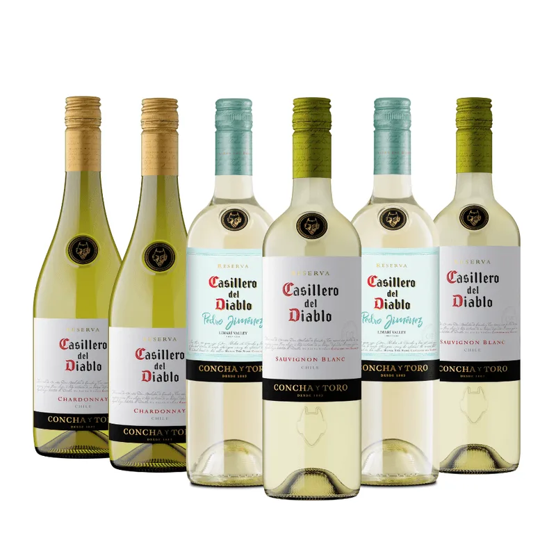 Kit Vinho Casillero Del Diablo Branco 750ml - 6 Garrafas Casillero Del Diablo