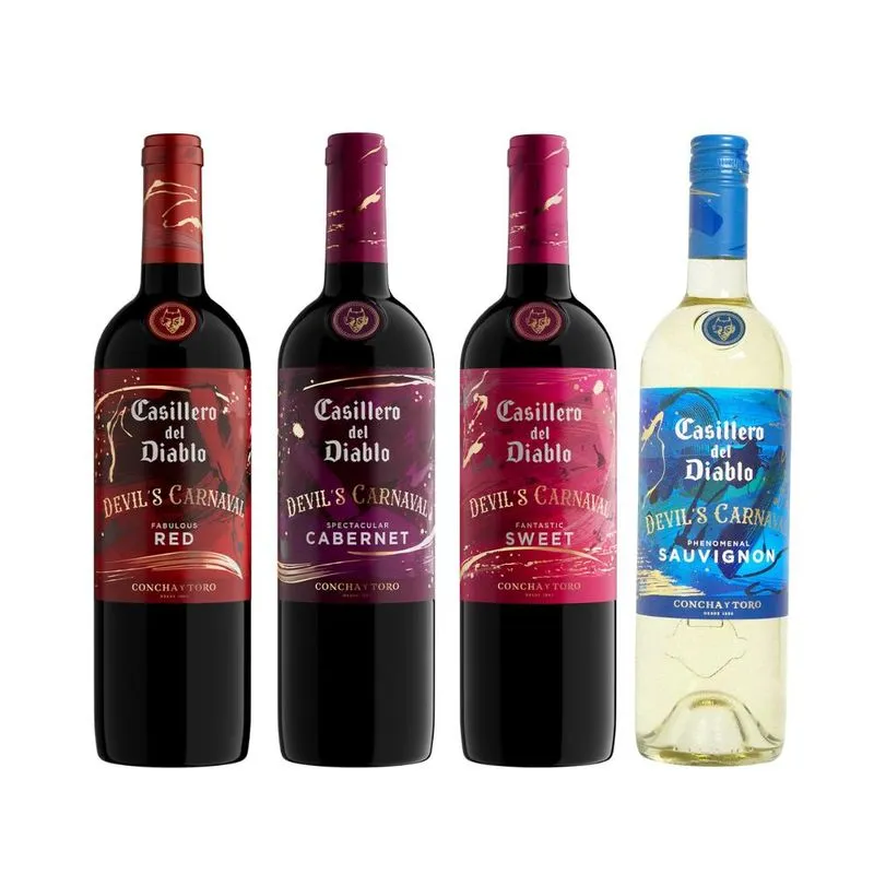 Kit Família Casillero Del Diablo Devil's Carnaval 750ml