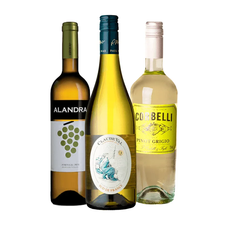 Kit 3 Vinhos Brancos Leves 750ml Shopvinho