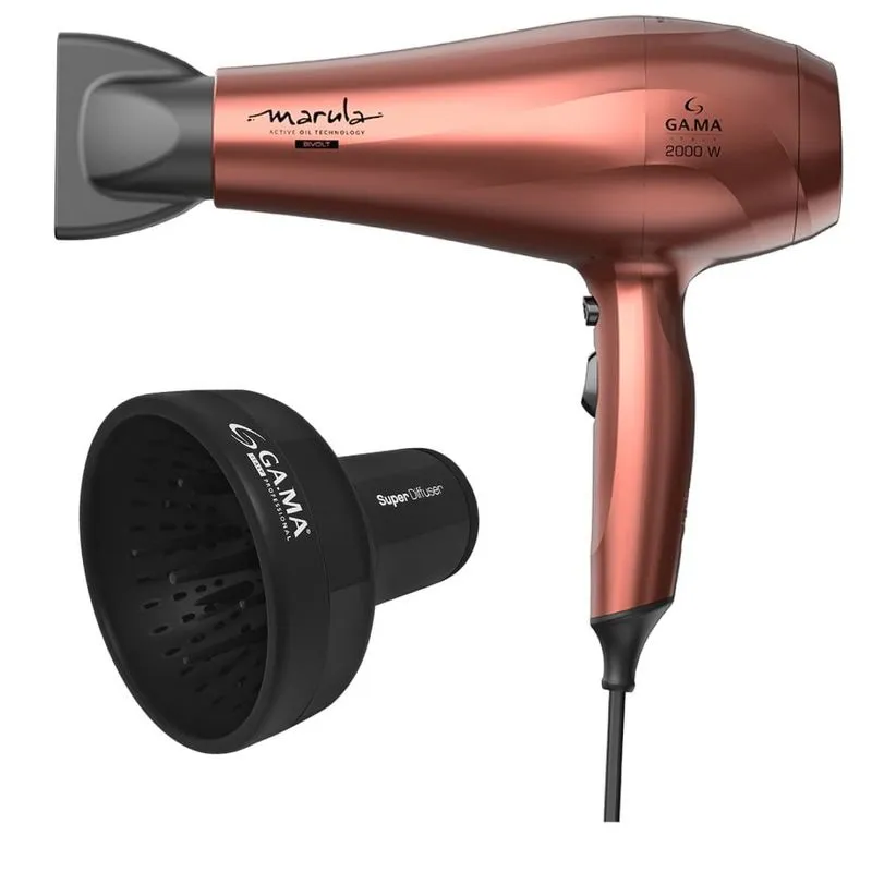 Kit Secador de cabelo e Difusor Gama Marula Ceramic Ion Bivolt Bivolt