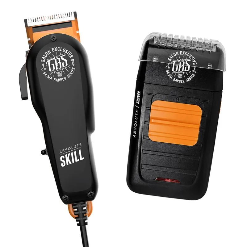 Kit GBS Máquina de corte Skill e Barbeador Shaver 220v