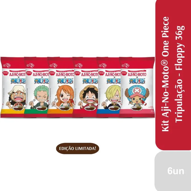 Kit Ajinomoto One Piece Amigos Floppy Com 6 Unidades