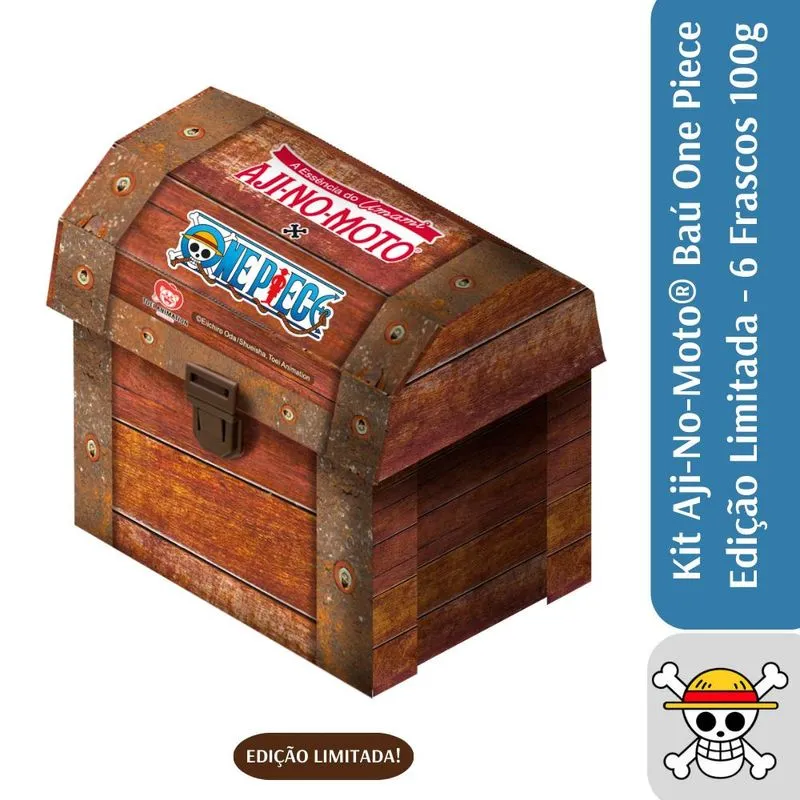 Kit Ajinomoto One Piece Amigos Especial Baú - Frasco