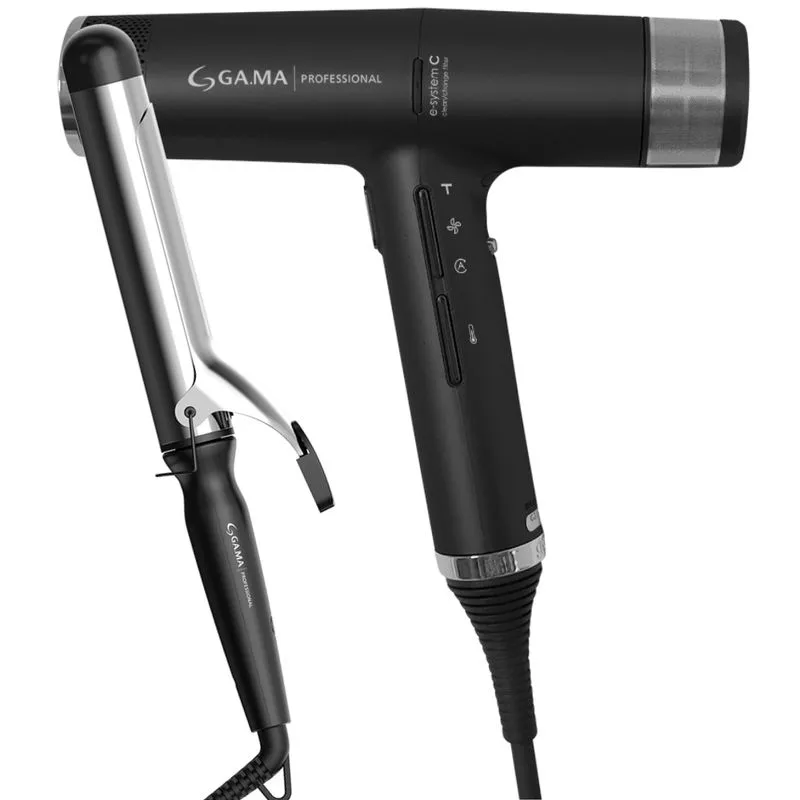 Kit Secador iQ3 Black e Modelador Salon Curl 38mm 127V