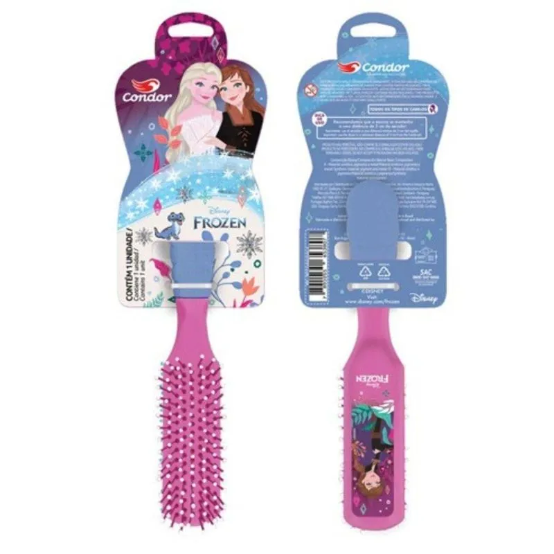 Escova Para Cabelo Frozen Ii Condor - Retangular 9877